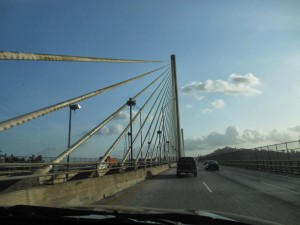 Crossing "New" Bridge over the Panama Canal