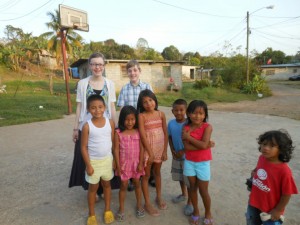 Children Welcoming Us to Loma Cova