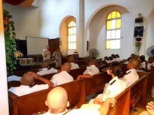 Todd Speaking to Students at Maritime School